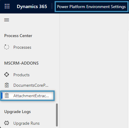 Locating AttachmentExtractor in your Dynamics 365 environment