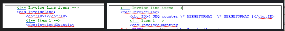 The SEQ field code will number each table row sequentially