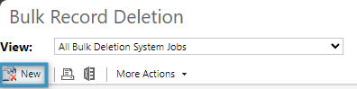 Creating a new bulk deletion job