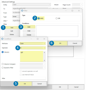 Manually add the qid placeholder for the regarding object