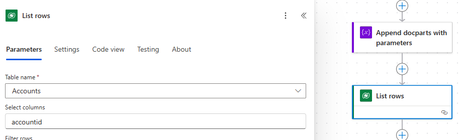 Getting a list of accounts