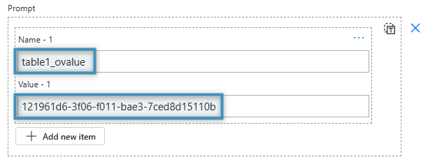 A look-up prompt in Power Automate