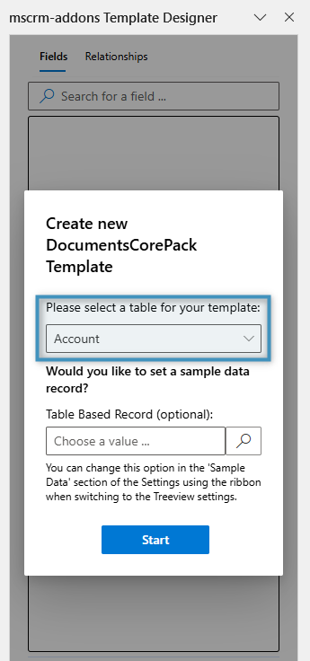 Selecting a base table