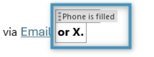 The condition field in our template