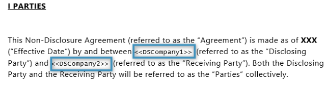 Both ‘Company’ fields in the template