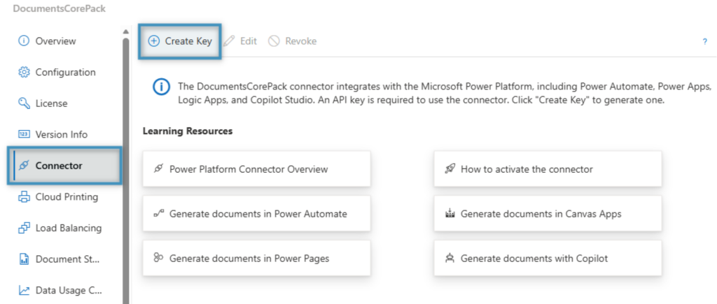 Obtaining a new API key