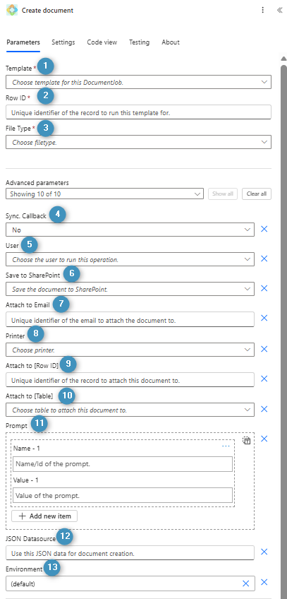 Create document
