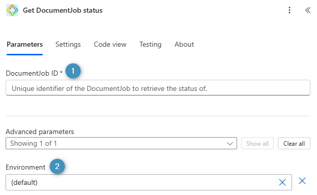 Get DocumentJob status