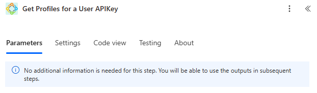 Get Profiles for a User APIKey