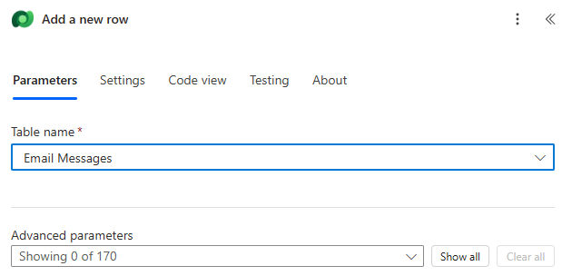 Creating a new email message