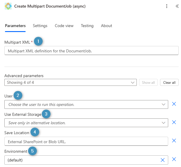 Create Multipart DocumentJob (async)