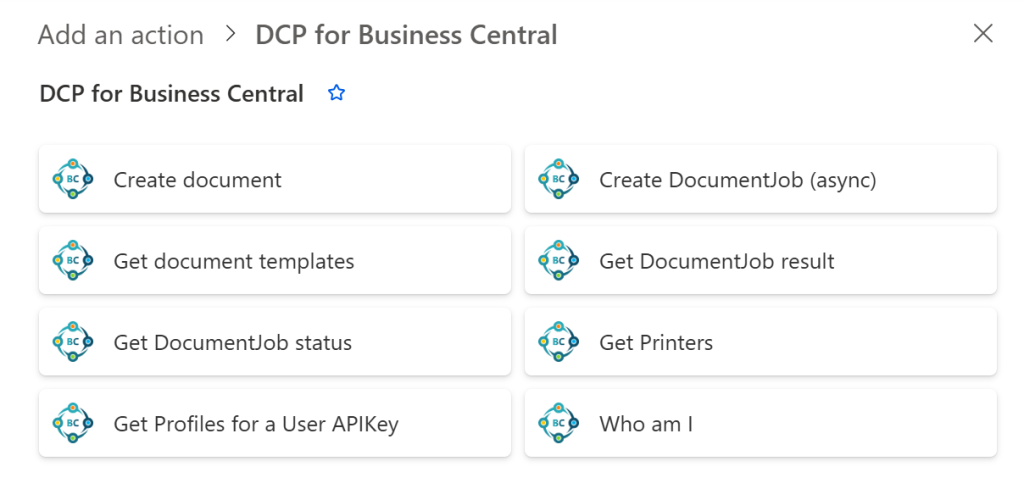 The DCP for Business Central Connector