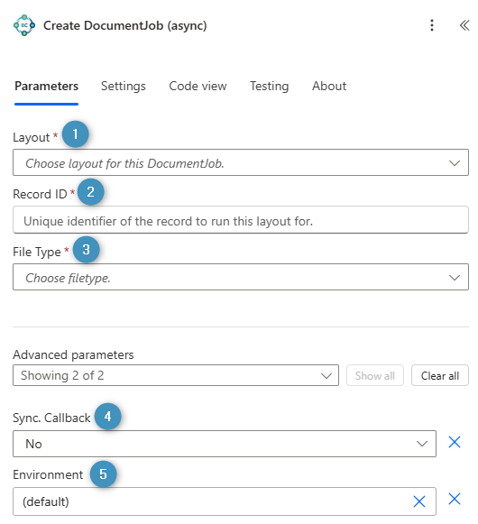 Create DocumentJob (async)