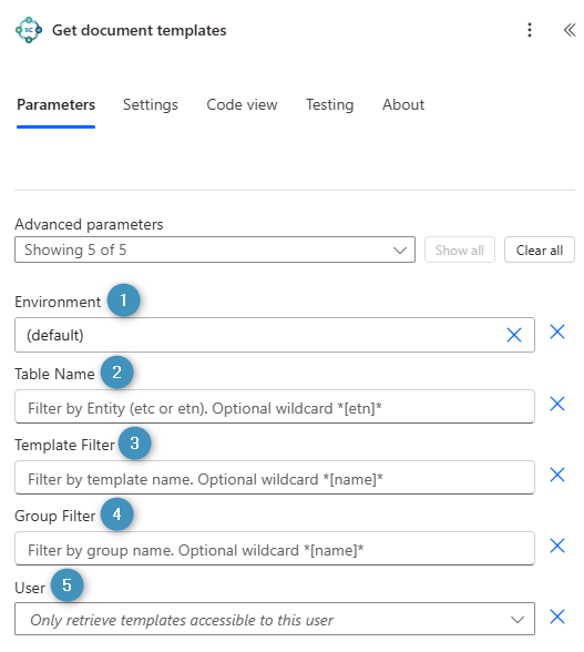 Get document templates