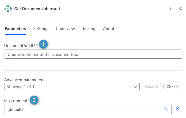 Get DocumentJob result