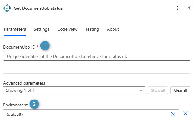 Get DocumentJob status
